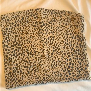 Brandy Melville cheetah print tube top